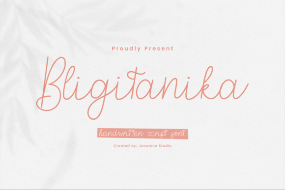 Bligitanika β A Handwritten Script Font That Stands Out