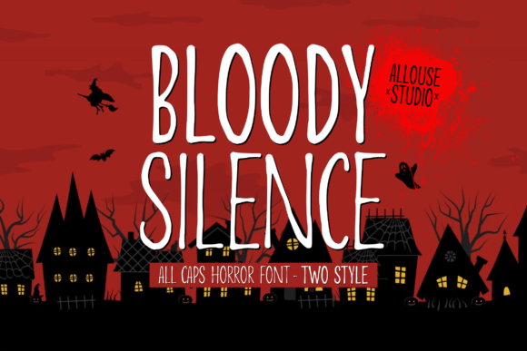 Bloody Silence — A Bold Horror Display Font