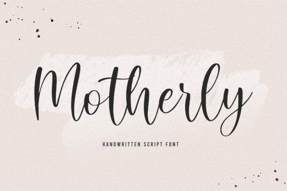 Motherly Font: Elegant Calligraphy for Creative Projects