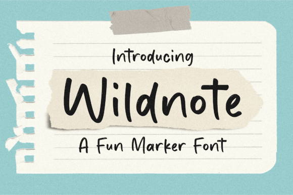Wildnote: The Fun Marker Font Worth Trying